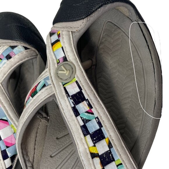 Keen Waimea H2 Sandals Womens 6.5 Gray Blue Slip On Closed Toe Thong Flip Flop - Picture 9 of 9